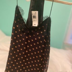 Cami NYC size S new with tags heart racer burnout tank